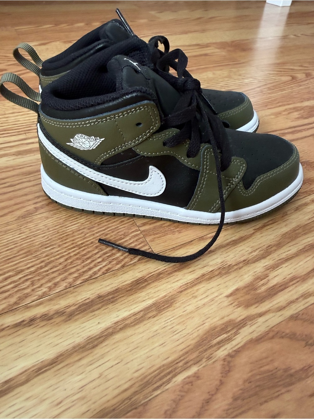 Jordan Kids' Mid-Top Sneakers - Olive Green/Black/White